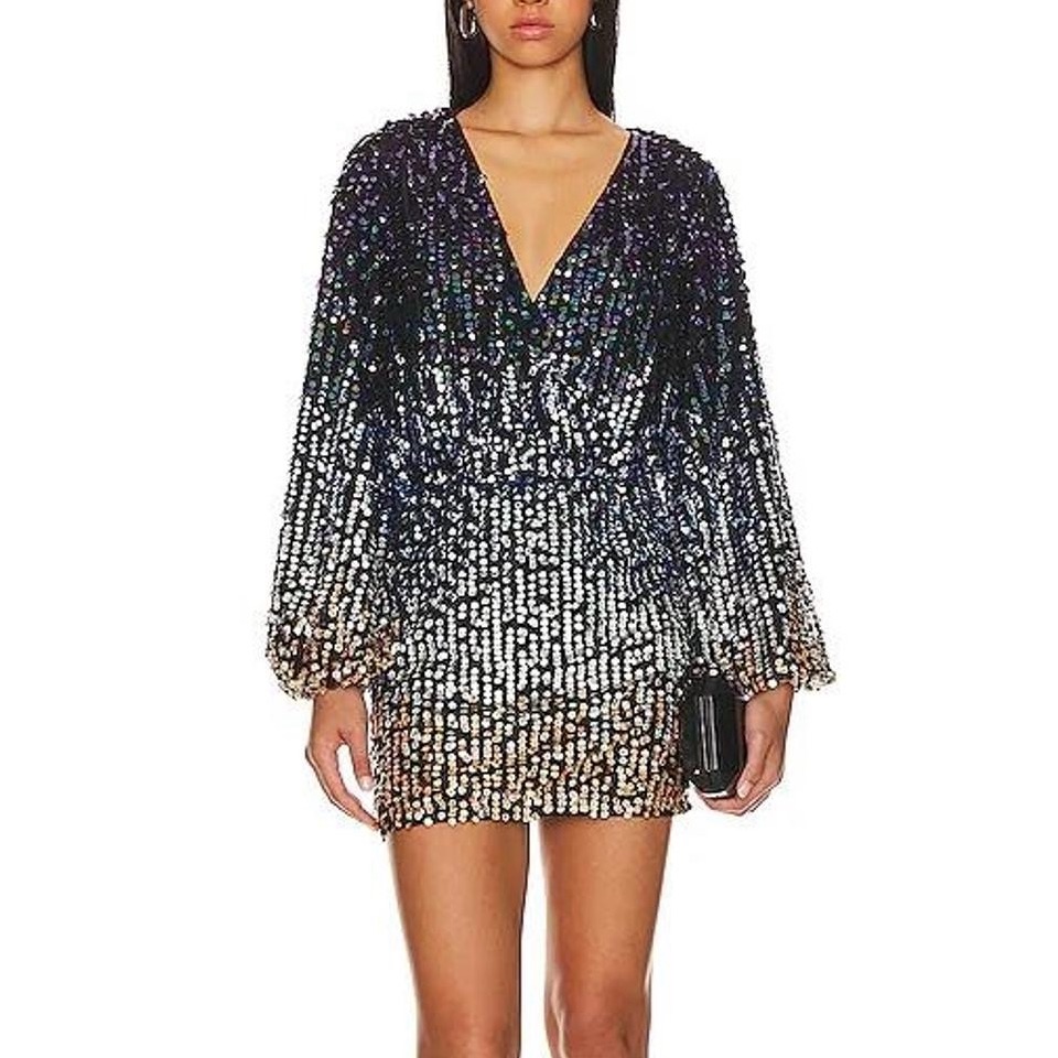 Sequin Ombre Mini Dress
